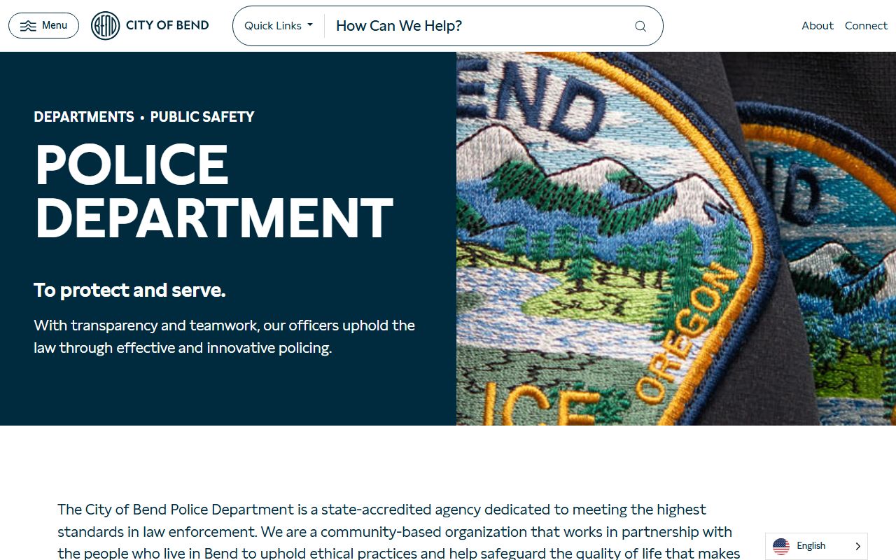 Bend Police Department public records access