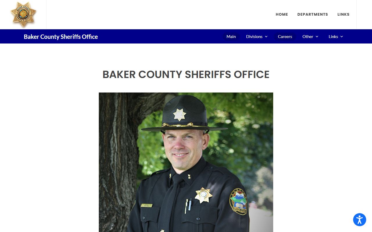 Baker County public records Sheriff's Office page