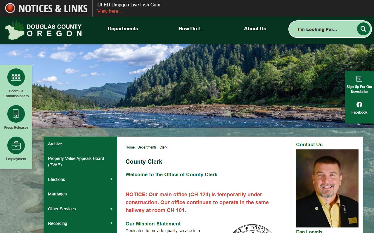 Douglas County Clerk Recorder office for public records