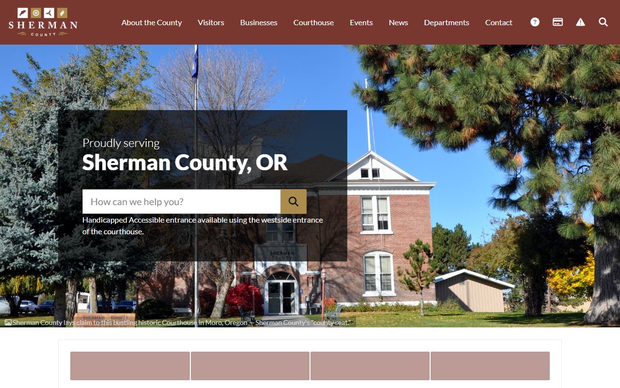 Sherman County Assessor office for public records