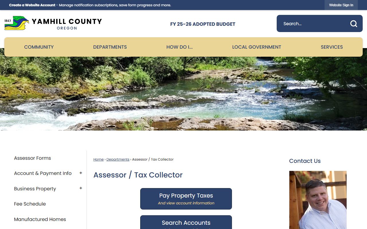 Yamhill County Assessor property records and GIS data
